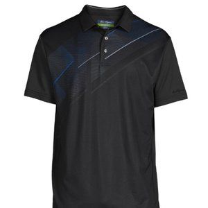 Ben Hogan Big Men's Diagonal Stripe Golf Polo Shirt Size 2XL (50/52), CAVIAR